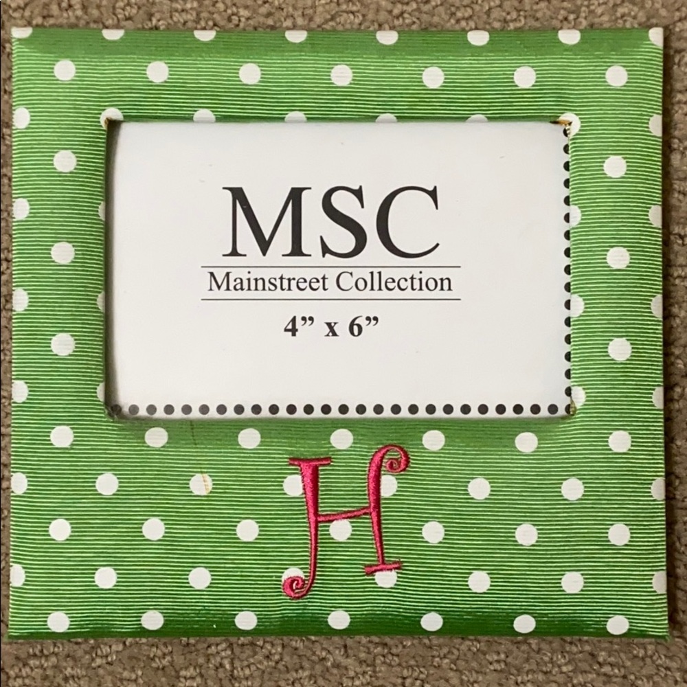 Main Street collection H monogram picture frame